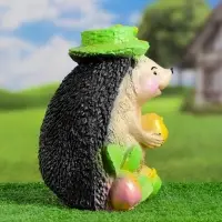 Садовая фигура из гипса &laquo;Ёжик с тремя яблоками&raquo;, 20&times;15&times;27 см