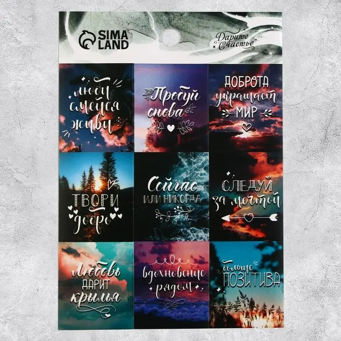 Наклейки детские бумажные, набор, «Вдохновение», 11 х 15.5 см, 5 листов