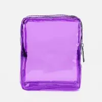 Косметичка на молнии, цвет фиолетовый Косметичка на молнии, цвет фиолетовый