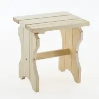 Лавка деревянная складная из липы "Добропаровъ" 30х33х43см, для бани