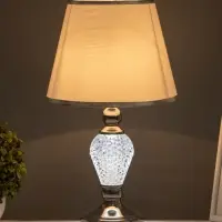 Настольная лампа &laquo;Инес&raquo; Е27 40 Вт хром 25&times;25&times;43 см RISALUX