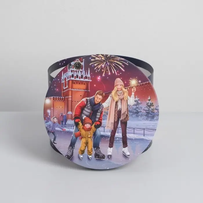 Коробка подарочная «Городские истории», 20 х 20 х 14.5 см, Новый год