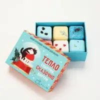 Бомбочки для ванны с добавками &laquo;Сказочно внутри&raquo;, набор 6 шт.&times;70 г, Чистое счастье