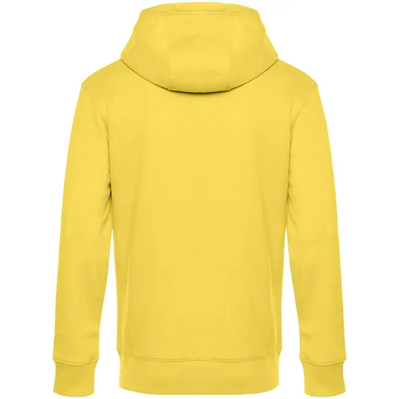 Толстовка с капюшоном унисекс King, желтая, размер S