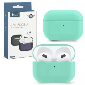 Чехол для AirPods 3 Silicone Case ISA Mint