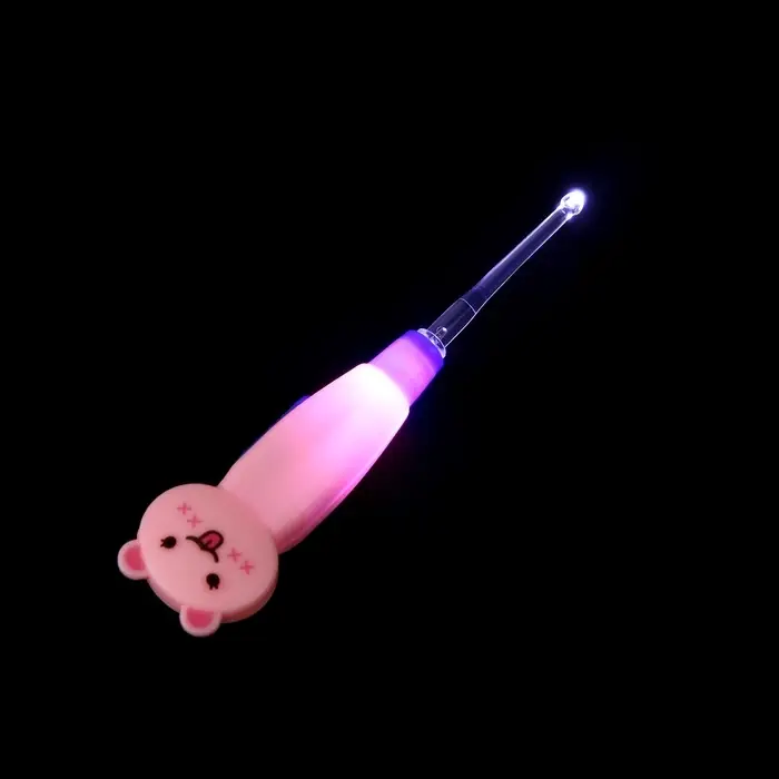 Палочка для чистки ушей LES-02, LED-подсветка, 3 насадки, от батареек, пёсик Палочка для чистки ушей LES-02, LED-подсветка, 3 насадки, от батареек, пёсик