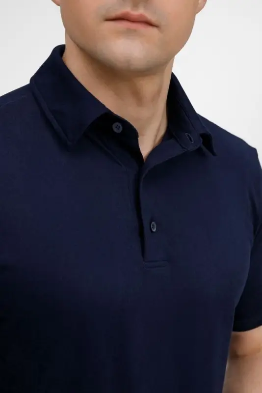 Рубашка поло унисекс Senti, темно-синяя, размер S Рубашка поло унисекс Senti, темно-синяя, размер S