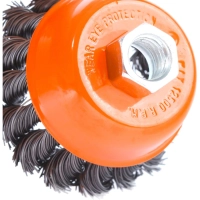 Корщетка для УШМ EDGE by PATRIOT d75мм, М14, чашка витая (813010006)