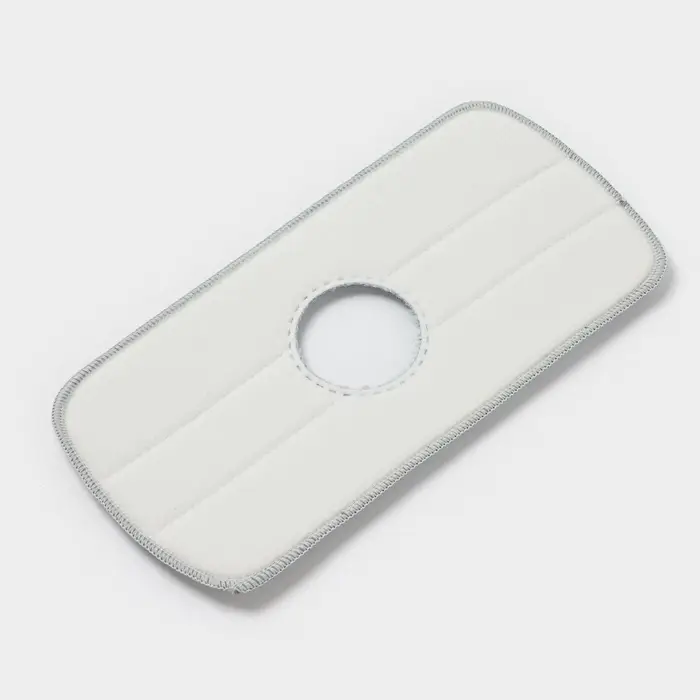 Насадка для швабры Raccoon, с вырезом, микрофибра, прямоугольная, 30&times;14.5 см, серая