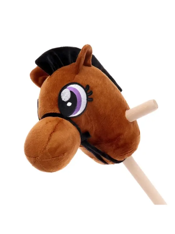 Мягкая игрушка ZABIAKA &laquo;Конь - скакун&raquo; на палке, МИКС