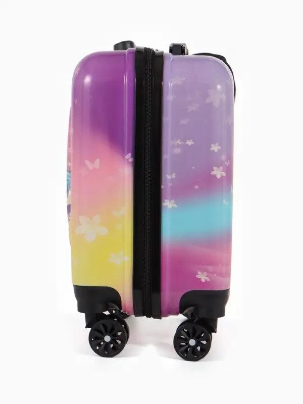 Чемодан дет Единорог 18 Чемодан дет Единорог 18", 35*22*27 см, отдна молнии, код.замок, 4 колеса,