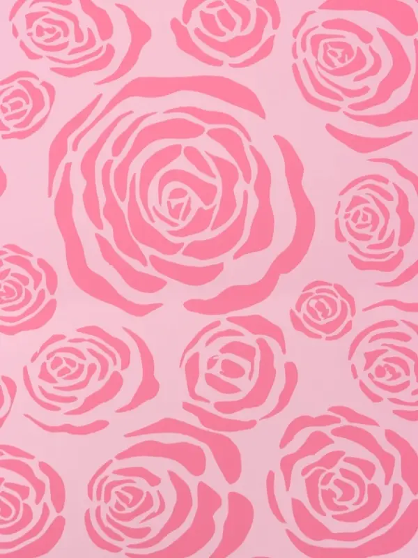 Пленка для цветов, "Цветы", розовая, 57х57 см