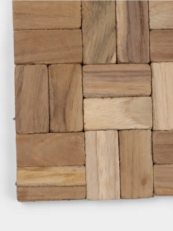 Коврик из тикового дерева, 30&times;20&times;0.7 см