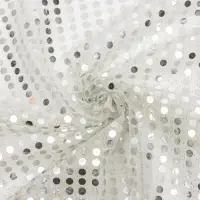 Ткань для рукоделия, сетка с пайетками, цвет сирень, лоскут 47,5 &times; 50 см