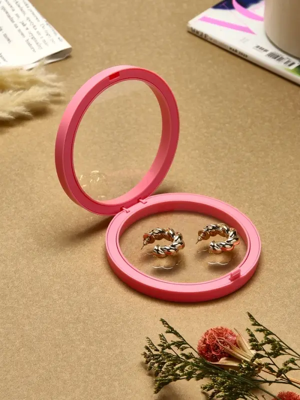 Подставка для украшений &laquo;QF. Круг&raquo;, 11&times;11&times;4.5 см, розовая