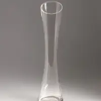 Ваза стекло настольная "Николетт" 24,5х6,5 см, прозрачный