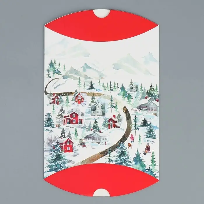 Коробка новогодняя складная фигурная «Пусть Новый год теплом согреет», 19 х 14 х 4 см Коробка новогодняя складная фигурная «Пусть Новый год теплом согреет», 19 х 14 х 4 см