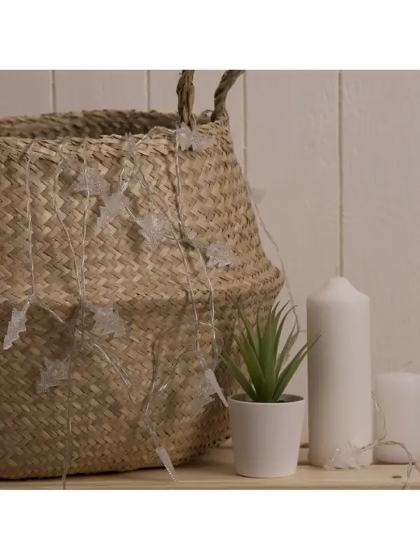 Гирлянда &laquo;Нить&raquo; 3 м с насадками &laquo;Ёлки&raquo;, IP20, прозрачная нить, 20 LED, свечение мульти (RG/RB), мигание, USB