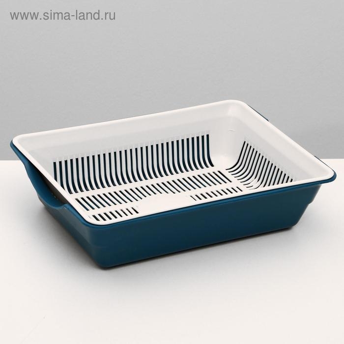 Туалет глубокий с сеткой 36 х 25 х 9 см, микс цветов Туалет глубокий с сеткой 36 х 25 х 9 см, микс цветов