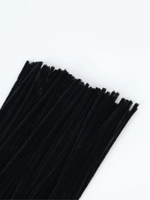 Синельная проволока, набор 100 шт., черная, 30 см