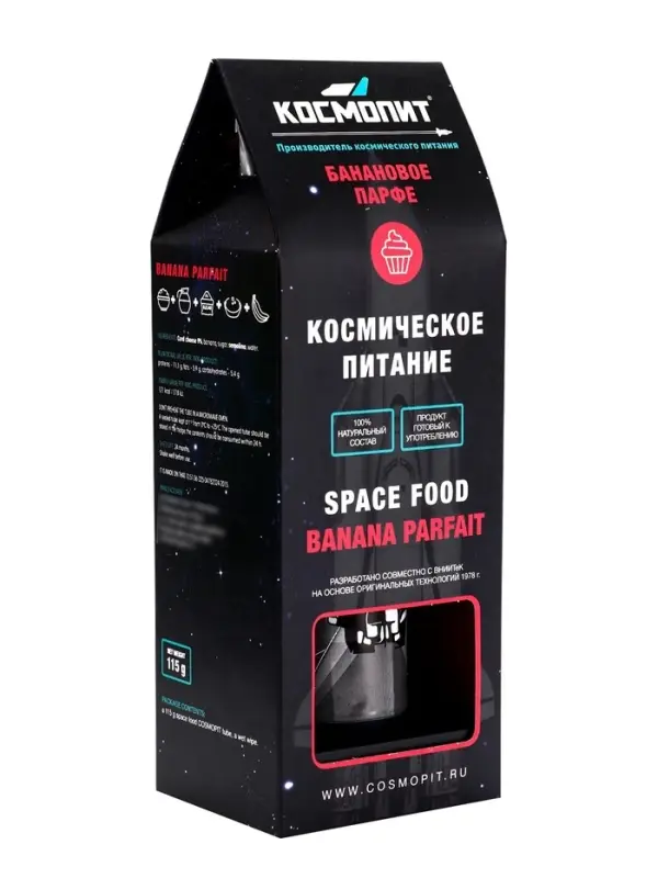 Космическое питание &laquo;Банановое парфе&raquo;, в тюбике, 115 г