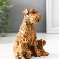 Фигура «Терьер с щенками», 10×7×7.5 см, бронза