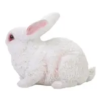 Садовая фигура из полистоуна &laquo;Заяц-беляк&raquo;, 25&times;12&times;18 см, белый