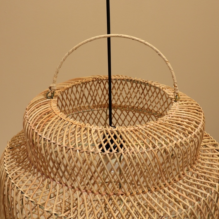 Светильник потолочный из ротанга Светильник потолочный из ротанга "Герман" 1х120Вт, Е27, 50х50х50 см