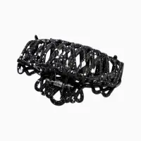 Крабик для волос &laquo;Эфи&raquo;, паутинка, 9 см, чёрный, белый