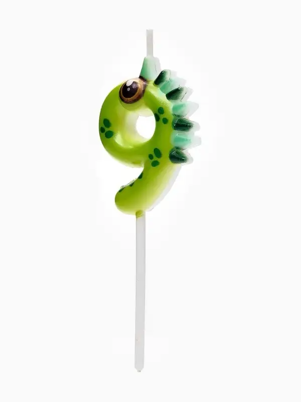 Свеча для торта цифра 9 «Зверюшки», 5 см Свеча для торта цифра 9 «Зверюшки», 5 см