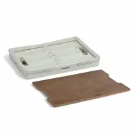 Стол - корзина maclay 2 в 1, складная, 30 л, 44&times;30&times;24/6 см, светло-серая
