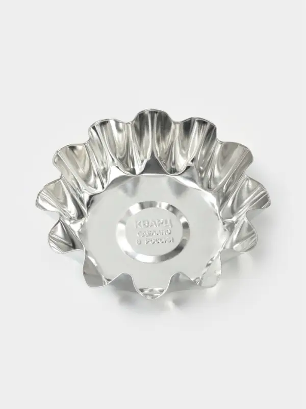 Форма для выпечки ромовой бабы, d=11.1 см, h=3.6 см, жесть, серебристая