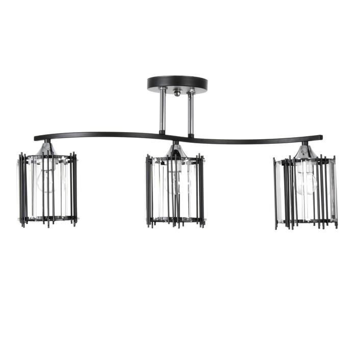 Люстра Люстра "Астрила" 3хЕ27 40Вт черный 61,5х12х28,5см BayerLux