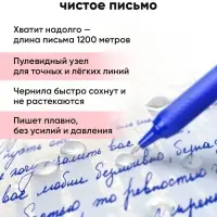 Ручка - роллер Erich Krause METRIX, узел 0.5, чернила синие, длина письма 1200 метров