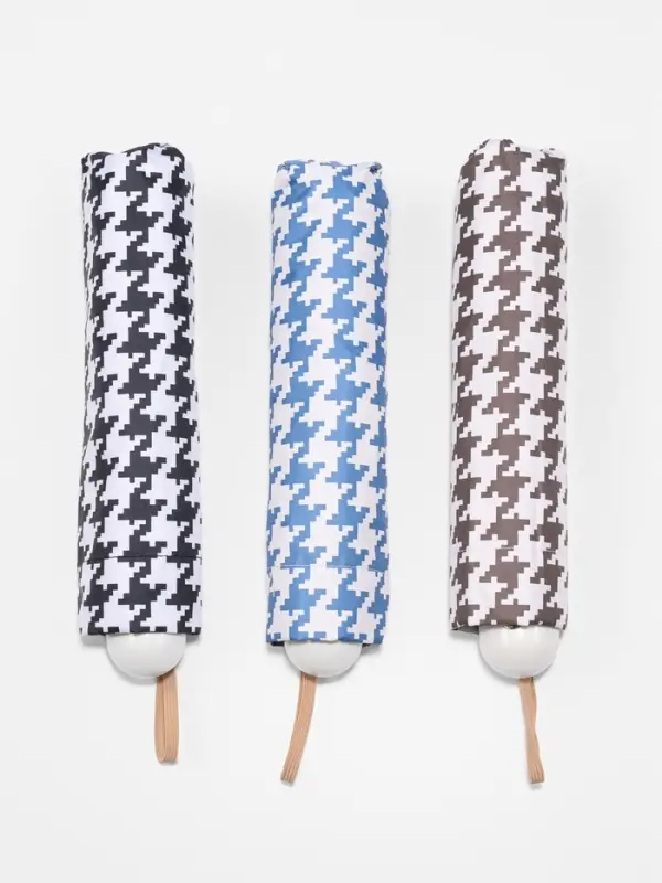 Зонт механический &laquo;Лапка&raquo;, эпонж, 4 сложения, 8 спиц, R=49/56 см, d=98 см, МИКС