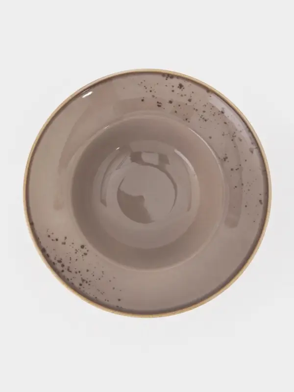 Тарелка для пасты Magistro &laquo;Церера&raquo;, 400 мл, d=19.5 см, фарфор, коричневая