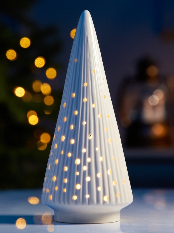 Светодиодная фигура  Светодиодная фигура "Елочка" 18.8х8.2х8.2, 1 LED, LR44x3(в компл.), Т/БЕЛЫЙ