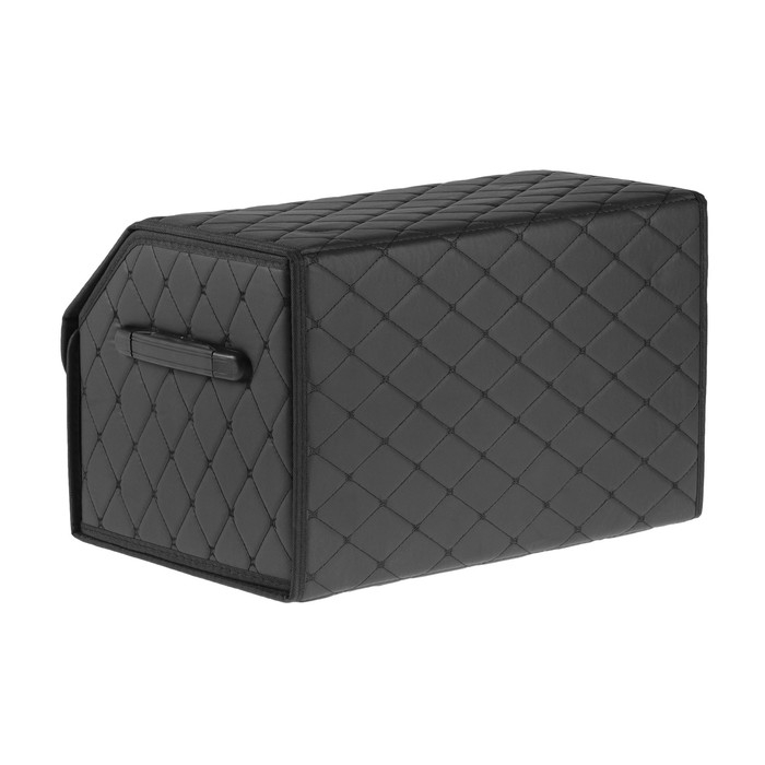 Органайзер кофр в багажник автомобиля, саквож 45×32×30 см, экокожа, с замком