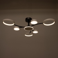 Люстра с ПДУ 2299/7WT LED 136Вт 3000-6000К белый 77х77х18 см BayerLux