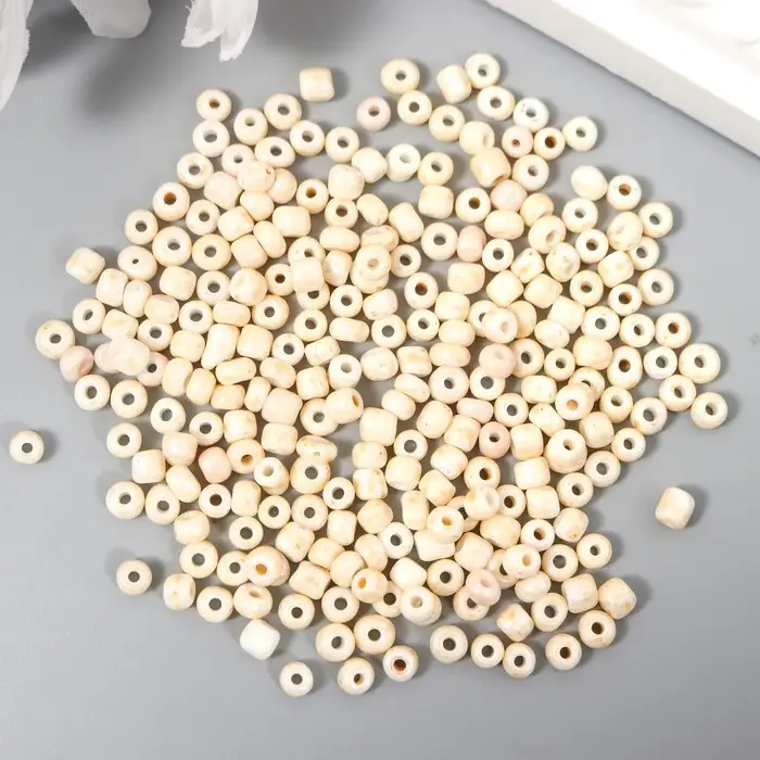Бисер круглый 6/0  Бисер круглый 6/0 "Белый жемчуг" 20 гр