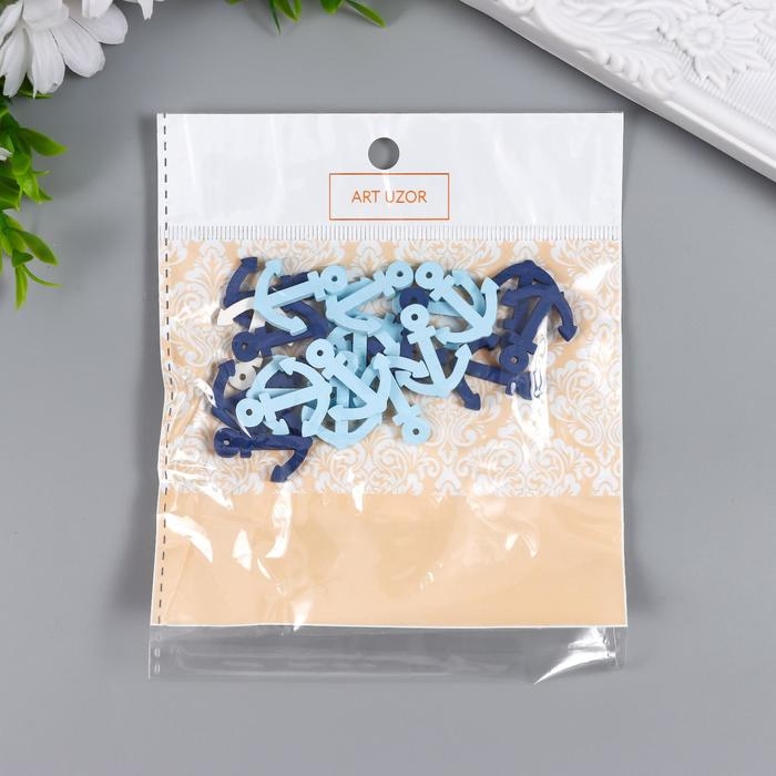 Декор для творчества дерево Декор для творчества дерево "Якорь" (набор 20 шт) 13х10 см