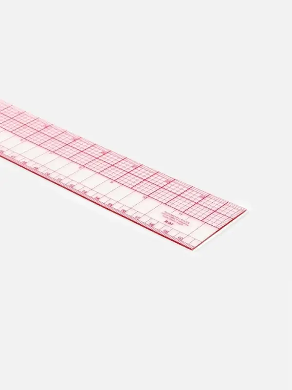 Линейка для квилтинга и пэчворка, 5&times;60&times;0.1 см, розовая