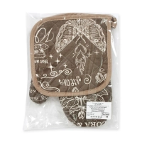 Набор кухонный рогожка 160г/м2 (рукавица,прихватка), Гурмэ