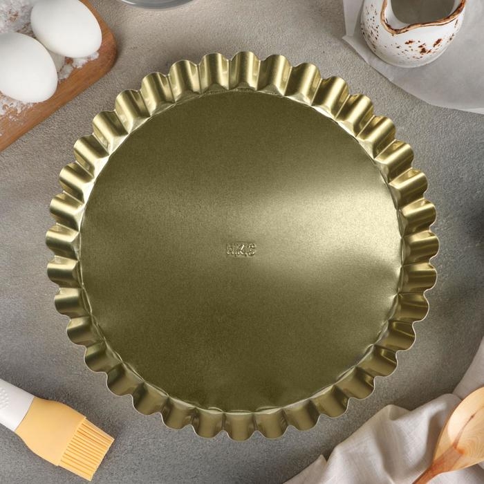 Форма для выпечки торта «Солнце», d=27,5 см , h=5,5 см, антипригарное покрытие, цвет МИКС