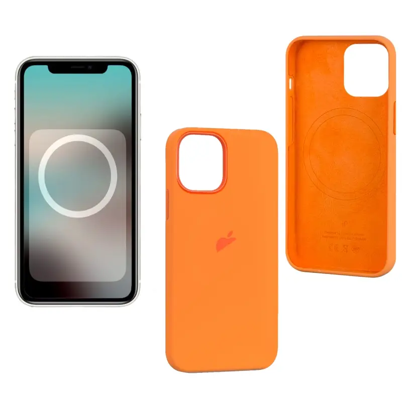 Чехол iPh 13 Mini Silicon Case 100% ORG Mari Gold (MagSafe + анимация NFC) c LOGO Чехол iPh 13 Mini Silicon Case 100% ORG Mari Gold (MagSafe + анимация NFC) c LOGO