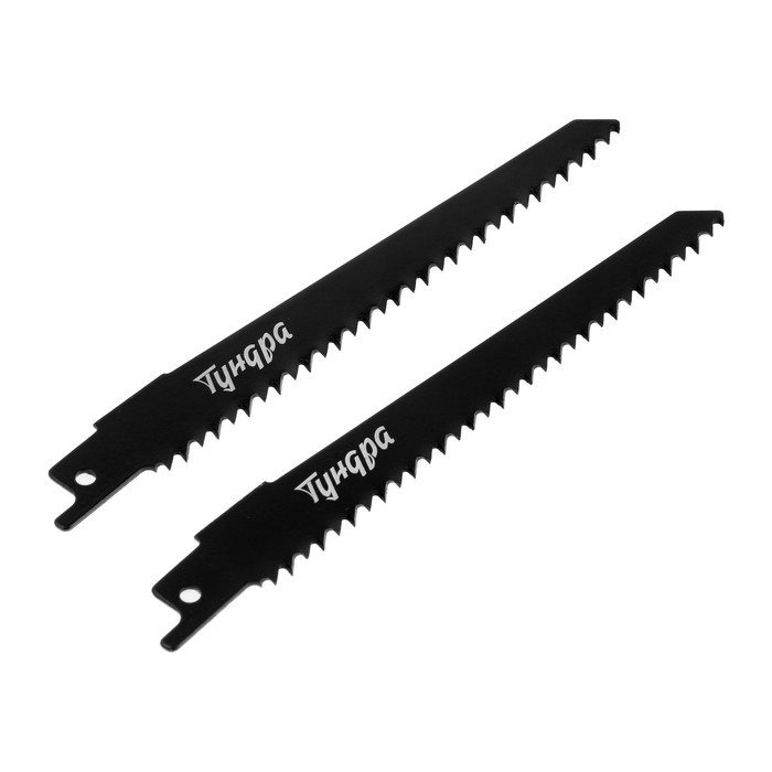 Полотна универсальные для сабельной пилы ТУНДРА, Bimetal, 125/150 х 4.3 мм, 2 шт. Полотна универсальные для сабельной пилы ТУНДРА, Bimetal, 125/150 х 4.3 мм, 2 шт.