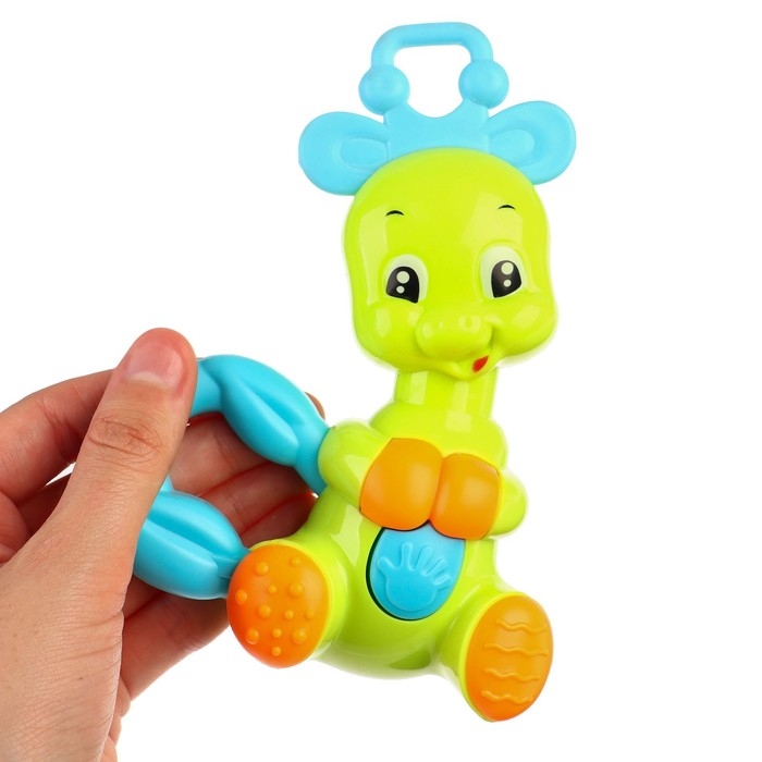 Погремушка - пищалка «Дракоша», с эластичными элементами, цвет МИКС, Крошка Я Погремушка - пищалка «Дракоша», с эластичными элементами, цвет МИКС, Крошка Я