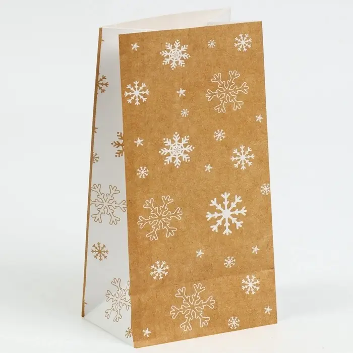 Пакет подарочный без ручек &laquo;С Новым годом! Радости и счастья!&raquo;, 10&times;19.5&times;7 см