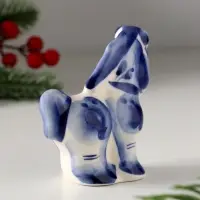 Сувенир Пони, 8х8 см, гжель