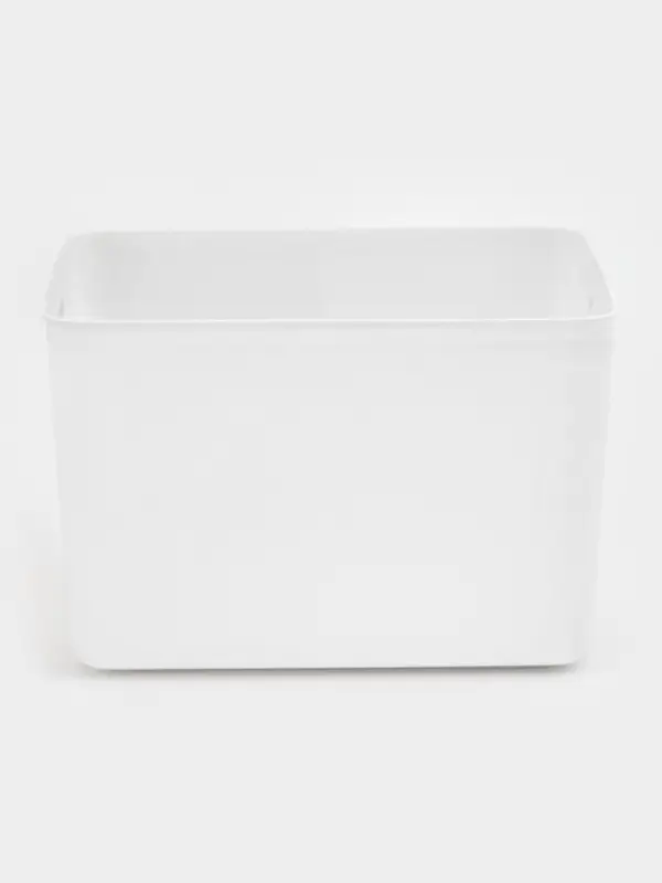 Контейнер для хранения с ручками "Натурэль" 36х25х24,5 см, цвет белый